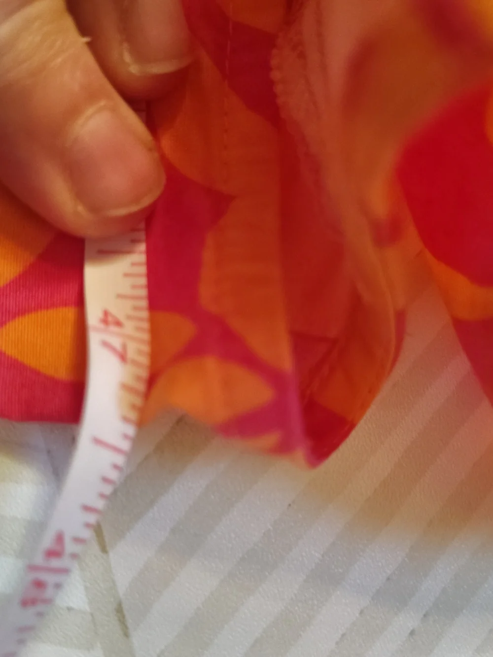 J Crew Women's Orange & Pink Floral V-Neck Maxi Dress Size 10 Vacation Cotton - Picture 10 of 11